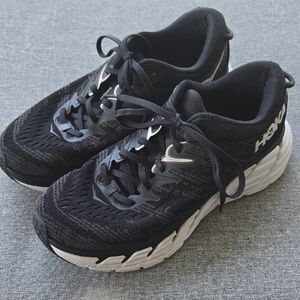 Hoka One One Gaviota 4 1123200 BWHT Black Running Shoes Men Size 9.5